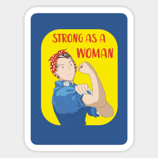 Rosie the riveter Feminist Sticker